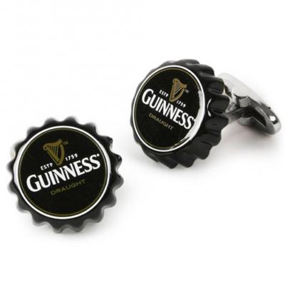 Beer Bottle Cap Guinness Ale Cufflinks.JPG